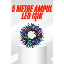 Karışık Renk Pilli Led Işık Çok Fonksiyonlu Enerji Tasarruflu 5 Metre