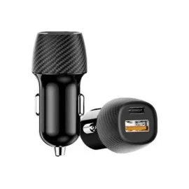 Hızlı Oto Şarj Cihazı 38W Çift Girişli Hizlı Şarj Oto Çakmaklık Type-C