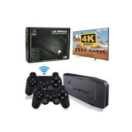 Retro Oyunlar 4k Game Stick 2.4g Kablosuz Çift Kol 3500 Oyun Atari