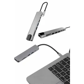 Çevirici Dönüştürücü Adaptör Macbook 3 In 1 Type-C To Hdmı USB 3.0