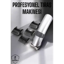 4 Taraklı Taşınabilir Profesyonel Saç Ve Sakal Kesme Tıraş Makinesi