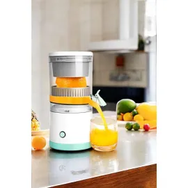 Katı Meyve Sıkacağı Taşınabilir USB Şarjlı Pratik Paslanmaz Çelik Bıçaklı