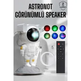 Astronot Görünümlü Projeksiyon Speaker Taşınabilir
