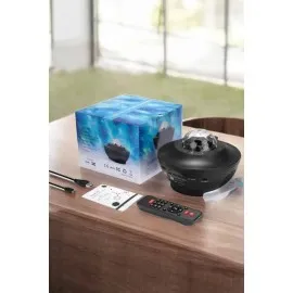 Projektör Yıldız Gece Lambası Disko Topu Bluetooth Bağlantılı Taşınabilir Şarjlı