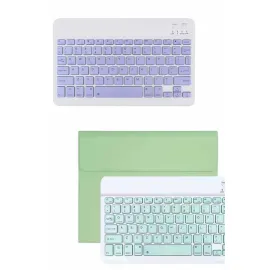 Android ve İOS Uyumlu Bluetooth Kablosuz Türkçe Q Klavye Renkli