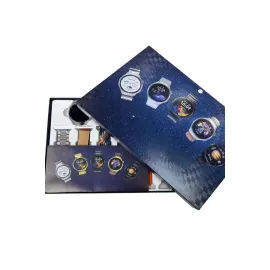 Unısex Yuvarlak Ekranlı 7 Kordonlu Akıllı Saat Gps Destekli Çoklu Kordon Seçeneği