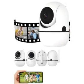 Kablosuz Wifi Destekli Akıllı Güvenlik Kamerası Hareket Sensörlü