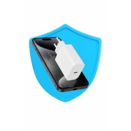 15/pro/pro Max 20W İos Uyumlu Hızlı Şarj Aleti Adaptörlü Beyaz