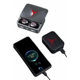 Kablosuz Bluetooth Kulaklık Powerbank Özellikli Göstergeli Hd Mikrofon