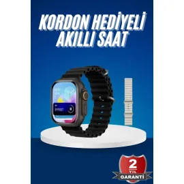 Ultra Akıllı Saat 49 Mm Çift Kordonlu Arama Cevaplama Bluetooth Bağlantılı