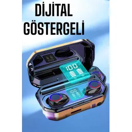 Dijital Göstergeli Bluetooth Bağlantılı Kulaklık Dokunmatik Kontrol