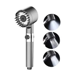 Duş Başlığı Profesyonel Masaj Başlıklı 3 Modlu Yeni Nesil Masaj Uçlu Su Tasarruflu