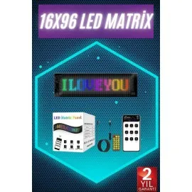 Digital Araba Yazısı Ekran Matrix En Büyük Boy Matrix Led Panel