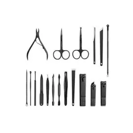 17 Parça Manikür Seti El Ve Ayak Bakımı Törpü Cımbız Tırnak Temizleme