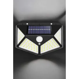 Güneş Enerjili Bahçe Aydınlatma Lambası Solar 100 Led Lamba