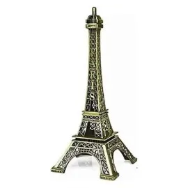 Eyfel Kulesi Tasarımlı Kum Saati Kristalleştirilmiş Kum Saati Dekoratif Ahşap Görünümlü