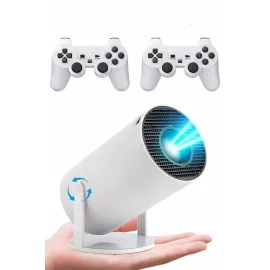 Ayaklı Oyun Projeksiyonu Çift Kollu Taşınabilir Sinema Projektörü