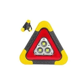 Reflektör Güneş Panelli Solarlı Şarjlı Üçgen Işıklı Trafik Reflektör Fener