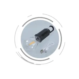 Taşınabilir Askılı Ampul Kamp Lambası Askılı Type-C Şarjlı Bahçe Lambası