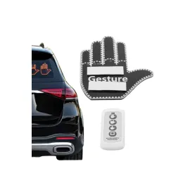 El Orta Parmak Led Kumandalı Araç İçi Reflektör Arka Cam El Simgesi