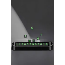 Araç İçi Numaratör Numaralık Torpido Üstü Açılır Kapanır Telefon Numarası Bırakma