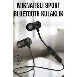 Kablosuz Sport Mıknatıslı Mikrofonlu Kulak İçi Kulaklık