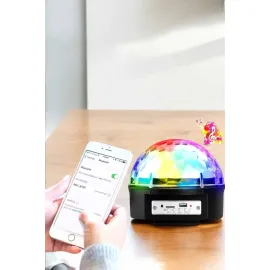 Kompakt Tasarımlı, Telefon Kontrollü Disko Topu Işıkları