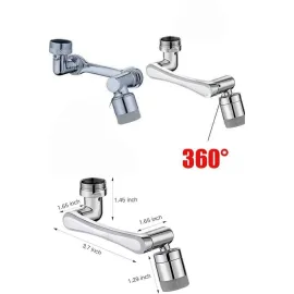 Dönen Musluk Başlığı 1080 Derece Ayarlanabilir Filtreli Sprey Uç