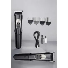 Saç Sakal Vücut Şarjlı Kablosuz Tıraş Makinesi Profesyonel Paslanmaz Çelik