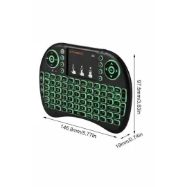 Mini Klavye Gaming Pc Playstation Ledli Mouse Rgb Mouse Bluetooth Usb