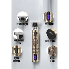 Çizik Tıraş Makinesi Şarjlı Paslanmaz Çelik Bıçaklı Uzun Ömürlü