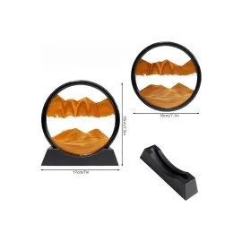 Dekoratif Sulu Kum Saati Ofis Masa Üstü Ev Yuvarlak Kum Saati