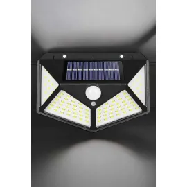Güneş Enerjili Bahçe Aydınlatma Lambası Solar 100 Led Lamba