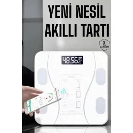 Tartı Baskül Dijital Elektronik Tartı Vücut Analiz Wifi Akıllı Yağ Ölçer