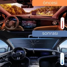 Renault Symbol, Dacia Sandero, Opel Corsa, Ford Ka, Peugeot 208 Uyumlu Oto Şemsiye