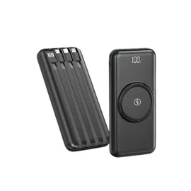 Kablosuz Çoklu Şarj Girişli 10.000 Mah Kablolu Powerbank Taşınabilir