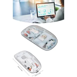 Kablosuz Mouse Fare Şarjlı Bluetooth Wireless Çift Modlu Sessiz