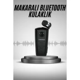 Makaralı Bluetooth Kulakiçi Yaka Kulaklığı Kablosuz Kulaklık