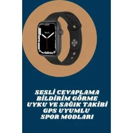 Akıllı Saat Tema Değiştirme Uyku Ve Sağlık Takibi Sesli Asistan Bildirim Görme