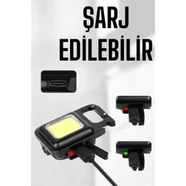 Kamp Işığı Çok Fonksiyonlu Taşınabilir Anahtarlık Kapak Açma Manyetik Özelliği