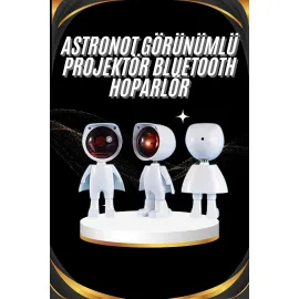 Gün Batımı Projektör Lamba Astronot Görünümlü Dekoratif Masa Lambası