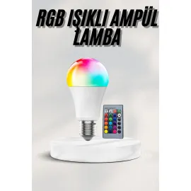 Akıllı RGB Led Ampul Led Uzaktan Kumandalı Renk Değiştiren Ampul