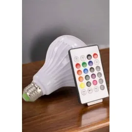 Kablosuz Bluetooth Hoparlör Led Lamba