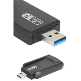 Wifi Adaptörü Bt5.0 Wifi 2'si Bir Arada Çift Bantlı Çift Anten