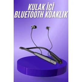 Bluetooth Kulaklık Şarj Göstergeli 100 Saat Şarj Kapasiteli Sporcu Kulaklık