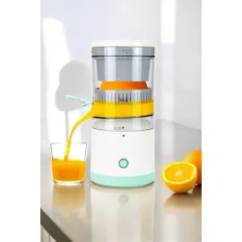 Meyve Sıkacağı USB Şarjlı Taşınabilir Çift Bıçaklı Güvenlik Kilidi