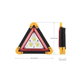 Reflektör Işıklı Ikaz Lambası Şarjlı Çok Fonksiyonlu Işıklı Üçgen Reflektör