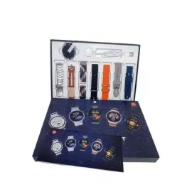 7 Kordonlu Akıllı Saat Siyah Kasa Dokunmatik Ekran Uyku Ve Sağlık Takibi