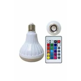 Lamba Hoparlör Ampül Görünümlü Renk Değiştirebilen Android Ve İos Uyumlu