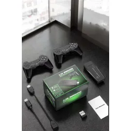 Atari Oyun Konsolu 2000 Oyunlu Game Stick 2.4G Wireless